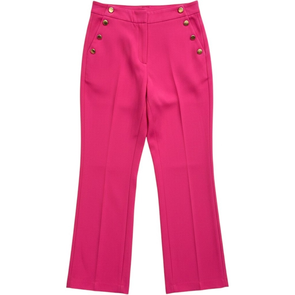 Elegant Pink‎ High-Waisted Women's Pants
